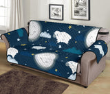 Sheep Playing Could Moon Pattern  Sofa Cover Protector