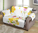 Cute Bee Pattern Loveseat Couch Cover Protector