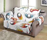 Bowling Strike Pattern Loveseat Couch Cover Protector