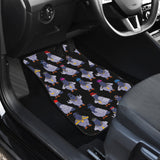 Pigeon Pattern Print Design 04 Front and Back Car Mats