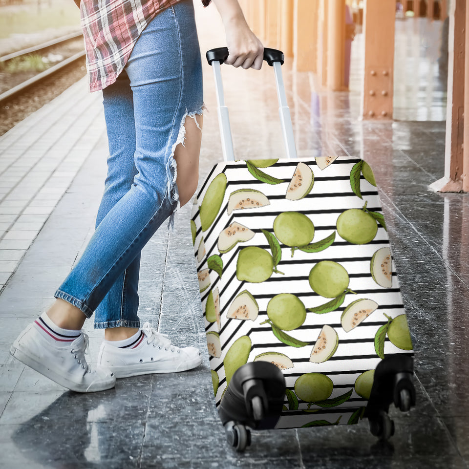 Guava Pattern Stripe background Luggage Covers