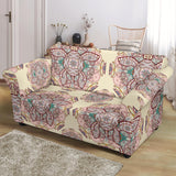 Sea Turtle Tribal Pattern Loveseat Couch Slipcover