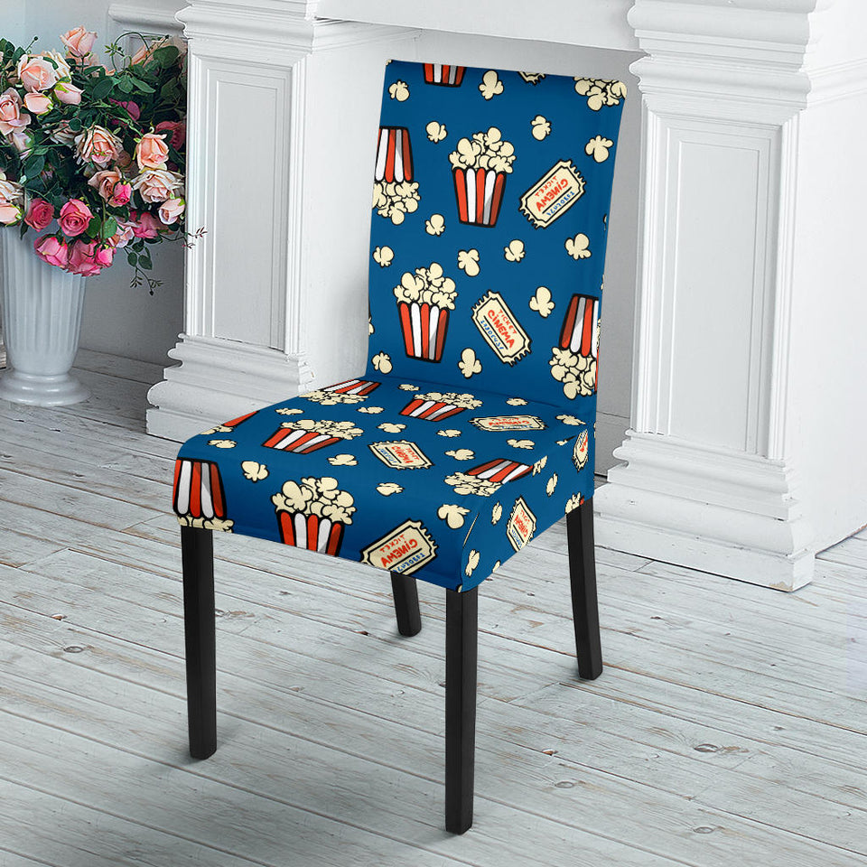 Popcorn Pattern Print Design 03 Dining Chair Slipcover