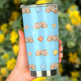 Sleep Sloth Pattern Tumbler