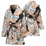 Toucan Theme Pattern Women Bathrobe