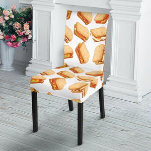 Sandwich Pattern Print Design 01 Dining Chair Slipcover