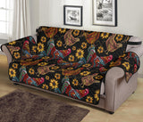 Rooster Chicken Flower Pattern Sofa Cover Protector