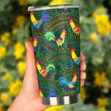 Rooster Chicken Pattern Theme Tumbler