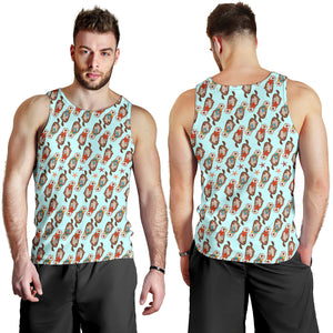 Otter Pattern Background Men Tank Top