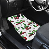 Camper Van Pattern Print Design 05 Front Car Mats