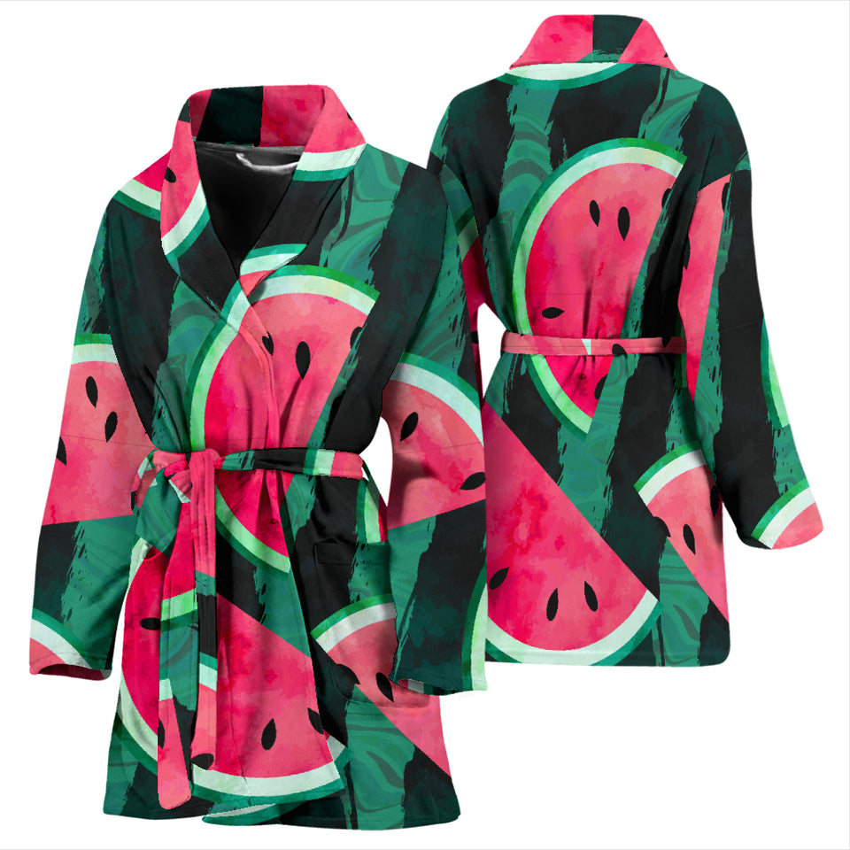 Watermelon Pattern Women Bathrobe