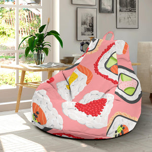 Sushi Roll Pattern Bean Bag Cover