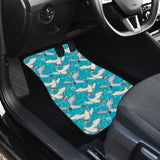 Seagull Pattern Print Design 03 Front and Back Car Mats