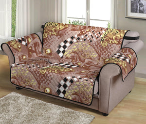 Chameleon Lizard Pattern Loveseat Couch Cover Protector