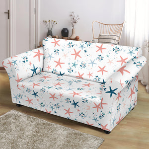 Starfish Pattern Background Loveseat Couch Slipcover