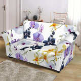 Orchid Pattern Background Loveseat Couch Slipcover