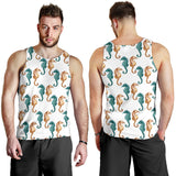 Seahorse Pattern Background Men Tank Top