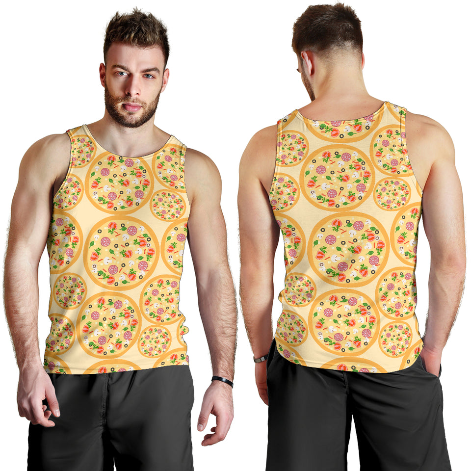 Pizza Theme Pattern Men Tank Top