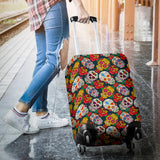 Suger Skull Pattern Background Luggage Covers