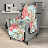 Octopus Fish Shell Pattern Chair Cover Protector