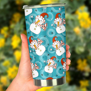 Snowman Chirstmas Pattern Tumbler