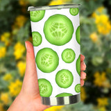 Sliced Cucumber Pattern Tumbler