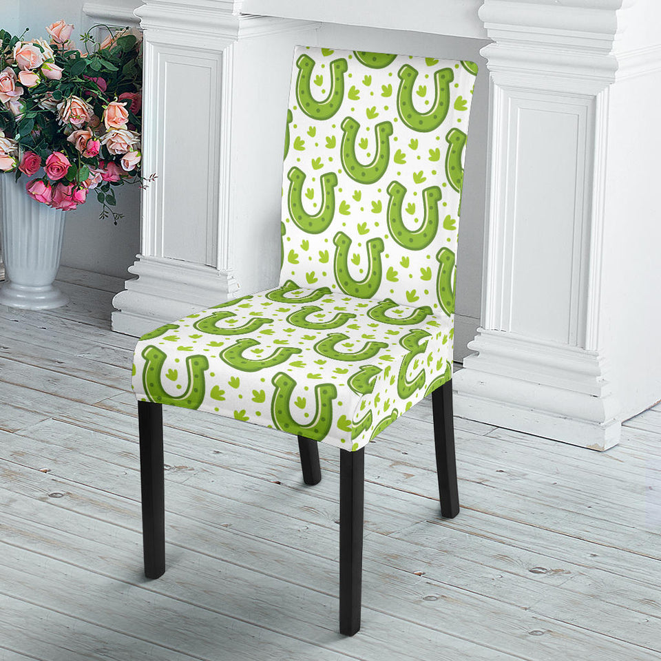 Horseshoes Pattern Print Design 02 Dining Chair Slipcover