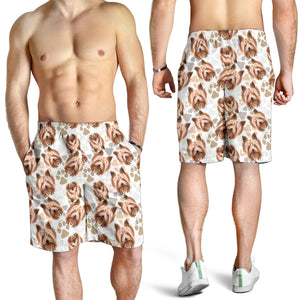 Yorkshire Terrier Pattern Print Design 04 Men Shorts