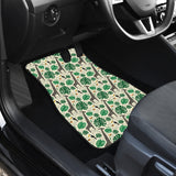 Giraffe Pattern Print Design 02 Front and Back Car Mats