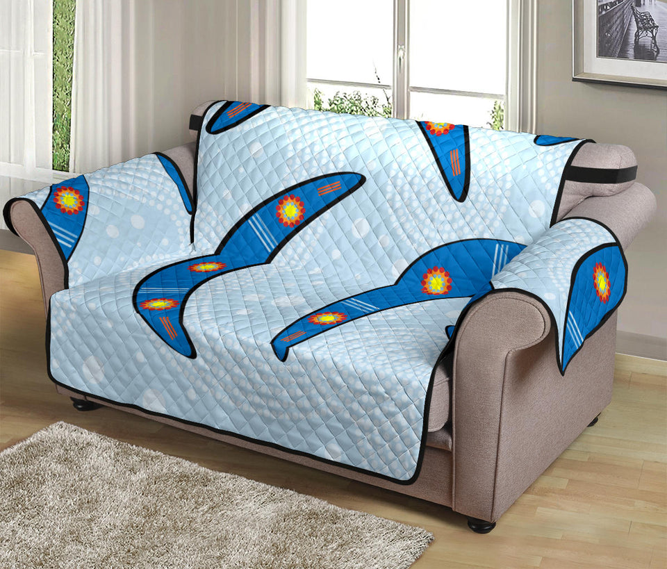 Boomerang Aboriginal Pattern Loveseat Couch Cover Protector