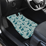 Stingray Pattern Print Design 01 Front Car Mats