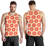 Sliced Grapefruit Pattern Men Tank Top