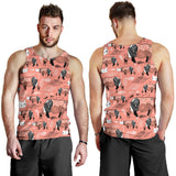 Rhino Tribal Pattern Men Tank Top