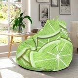 Sliced Lime Pattern Bean Bag Cover