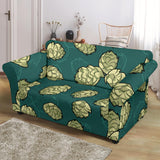 Hop Pattern Background Loveseat Couch Slipcover