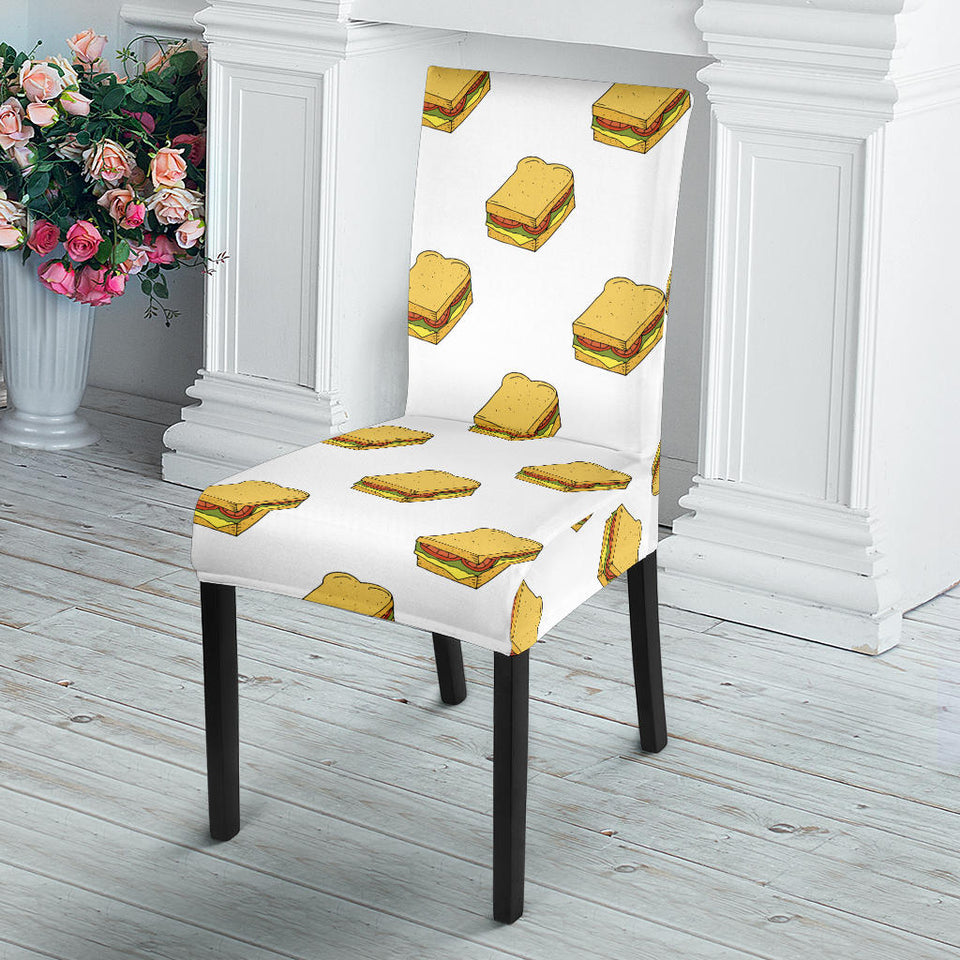 Sandwich Pattern Print Design 04 Dining Chair Slipcover