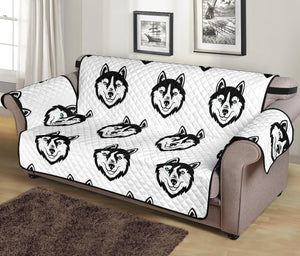 Siberian Husky Pattern Sofa Cover Protector