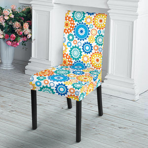 Gear Pattern Print Design 04 Dining Chair Slipcover