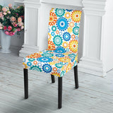 Gear Pattern Print Design 04 Dining Chair Slipcover