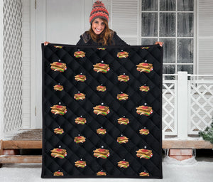 Sandwich Pattern Print Design 03 Premium Quilt