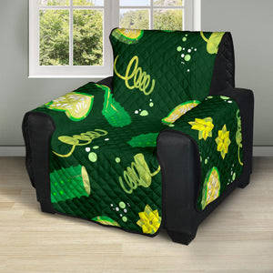 Cucumber Pattern Background Recliner Cover Protector