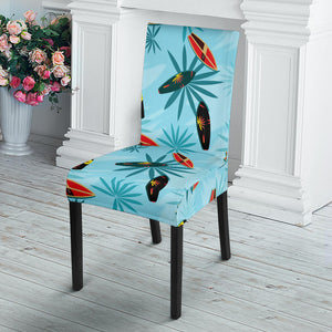 Surfboard Pattern Print Design 03 Dining Chair Slipcover