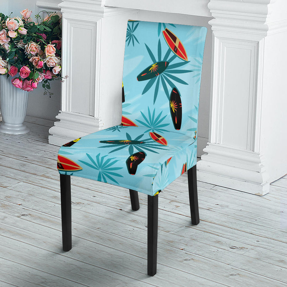Surfboard Pattern Print Design 03 Dining Chair Slipcover