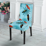 Surfboard Pattern Print Design 03 Dining Chair Slipcover