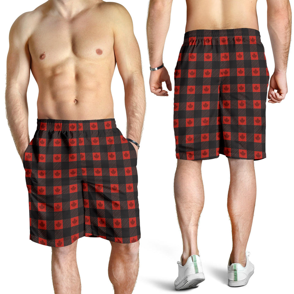 Canada Pattern Print Design 01 Men Shorts