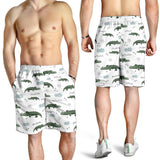 Crocodile Pattern Background Men Shorts