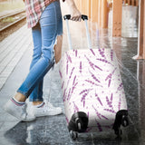 Lavender Pattern Stripe Background Luggage Covers