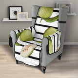 Guava Pattern Stripe background Chair Cover Protector