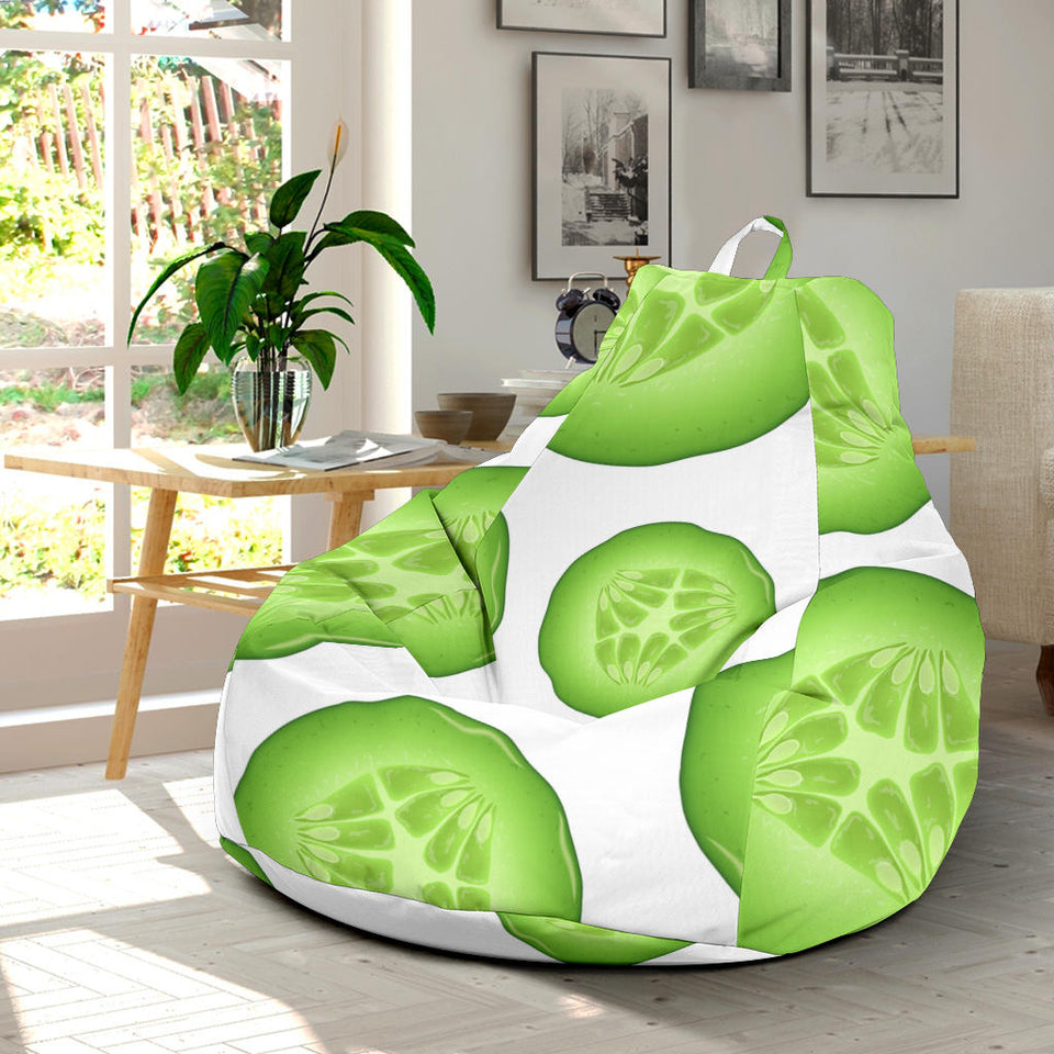 Sliced Cucumber Pattern Bean Bag Cover