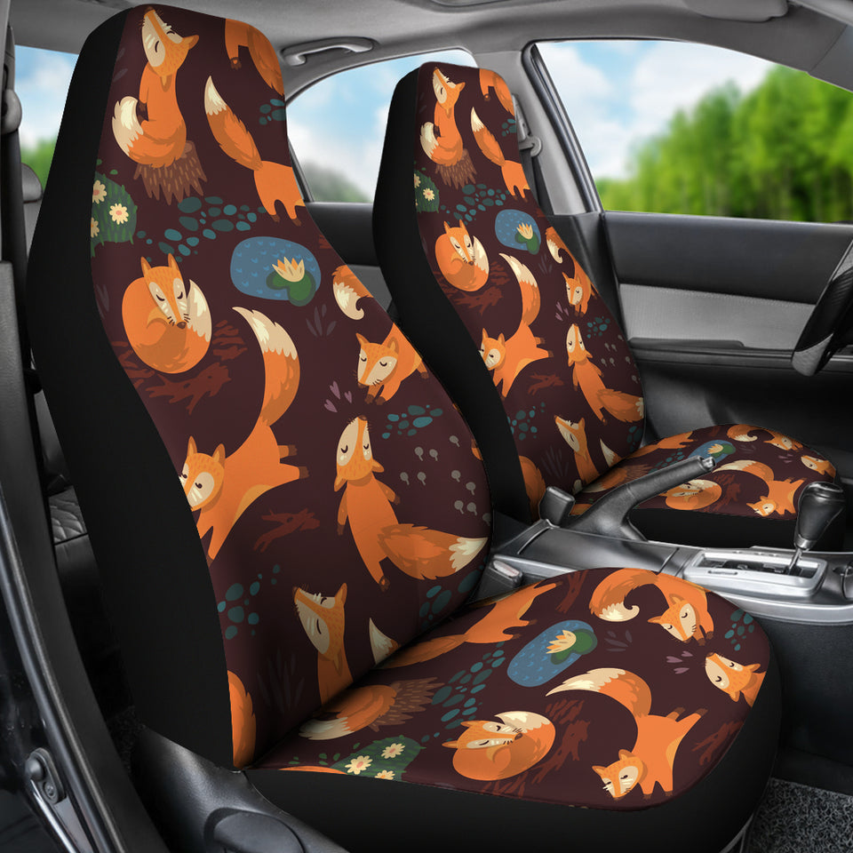 Fox Pattern Universal Fit Car Seat Covers